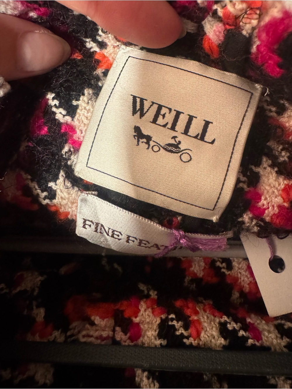 Pink Multi Tweed Jacket - Picture 4 of 6